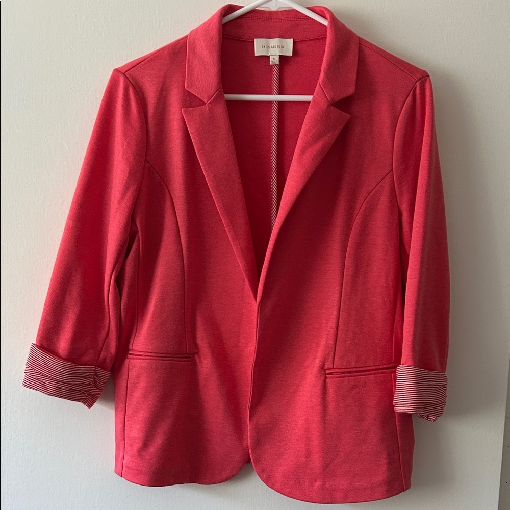 Skies Are Blue Vibrant Pink Blazer
